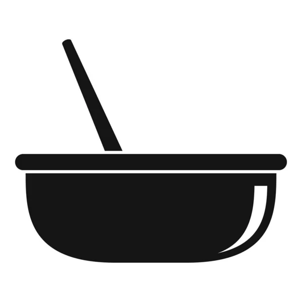 Hair dye bowl icon, simple style — 스톡 벡터