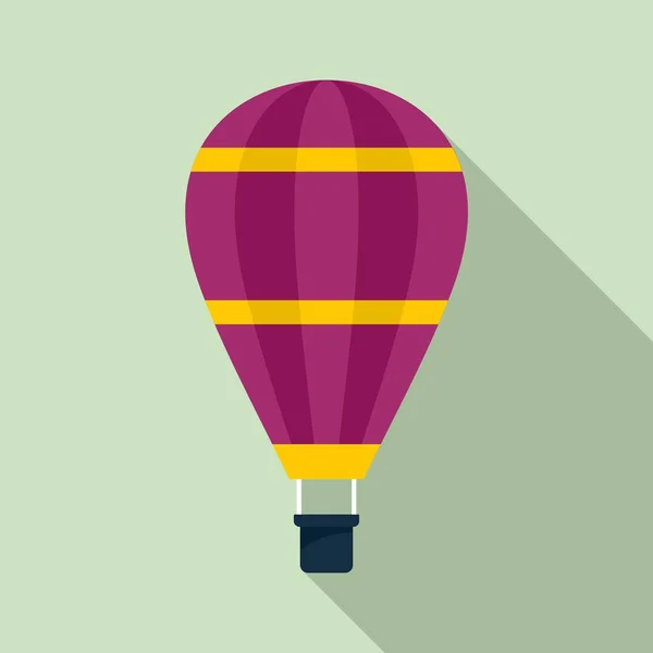 Ontwerp luchtballon icoon, platte stijl — Stockvector