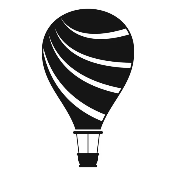Ikona balónu zábavného vzduchu, jednoduchý styl — Stockový vektor