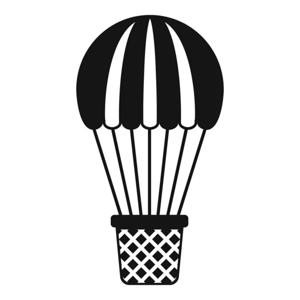 Summer air balloon icon, simple style — 스톡 벡터