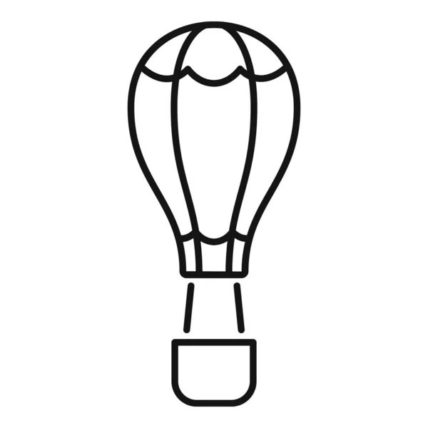 Icône de ballon d'air extérieur, style contour — Image vectorielle