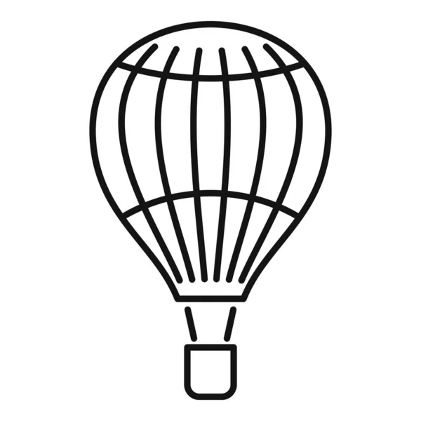 Transportation air balloon icon, outline style — 스톡 벡터