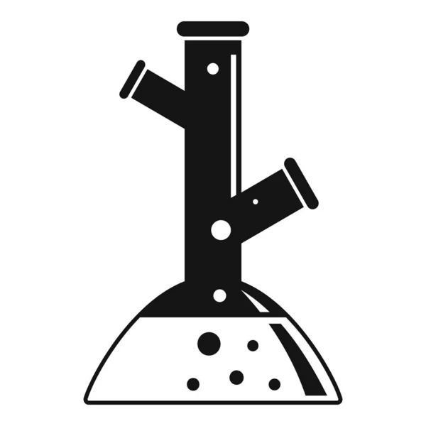 Icono del frasco de laboratorio, estilo simple — Archivo Imágenes Vectoriales