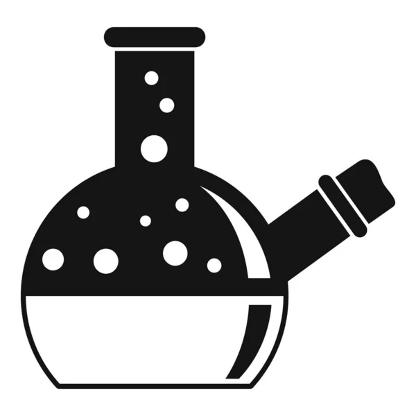 Mantar kaynayan şişe simgesi, basit biçim — Stok Vektör