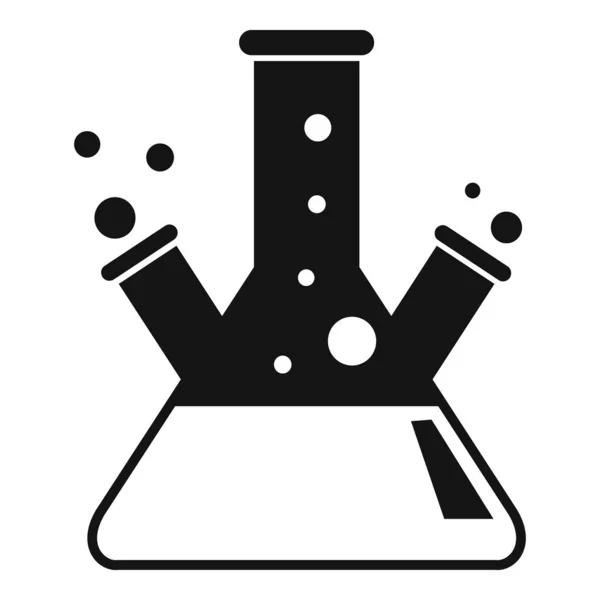 Retest lab flask icon, simple style — стоковый вектор