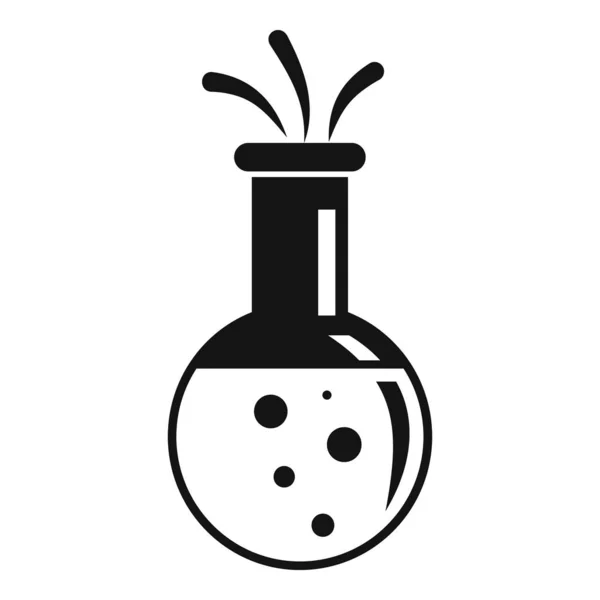 Ref. Biology flask icon, simple style — стоковый вектор