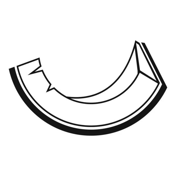 Coconut slice icon, simple style — 스톡 벡터