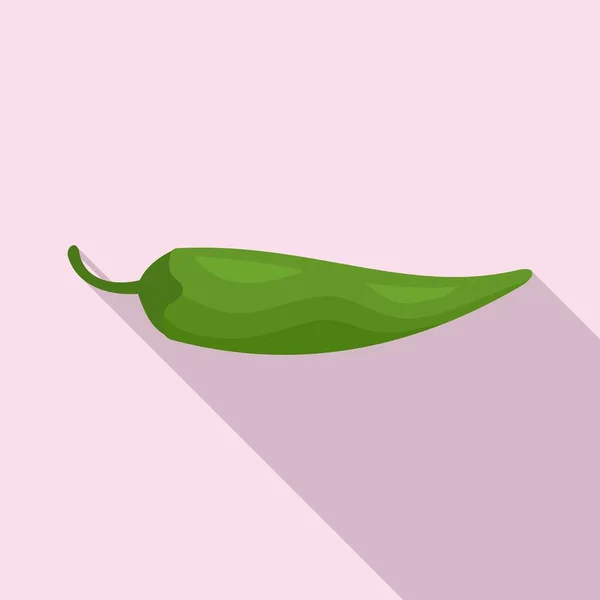 Capsicum pepper icon, flat style — 스톡 벡터