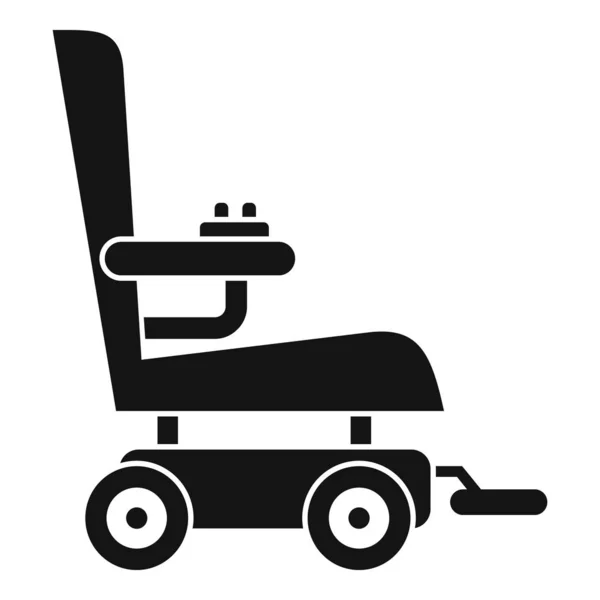 Tekerlekli sandalye simgesi, basit biçim — Stok Vektör