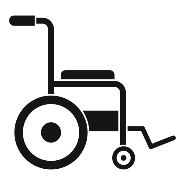 Icône de fauteuil roulant patient, style simple — Image vectorielle
