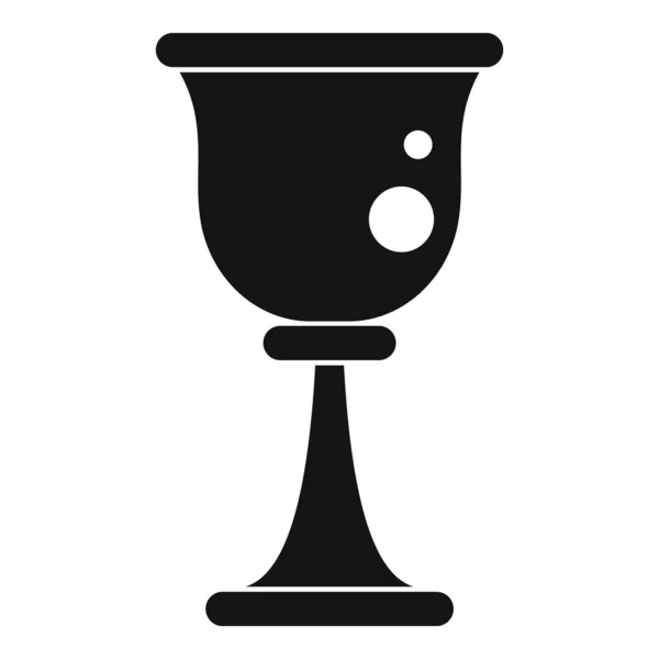祈りのカップのアイコン、シンプルなスタイル — ストックベクタ
