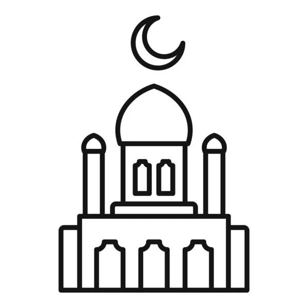 Muslimsk moské ikon, dispositionsformat — Stock vektor