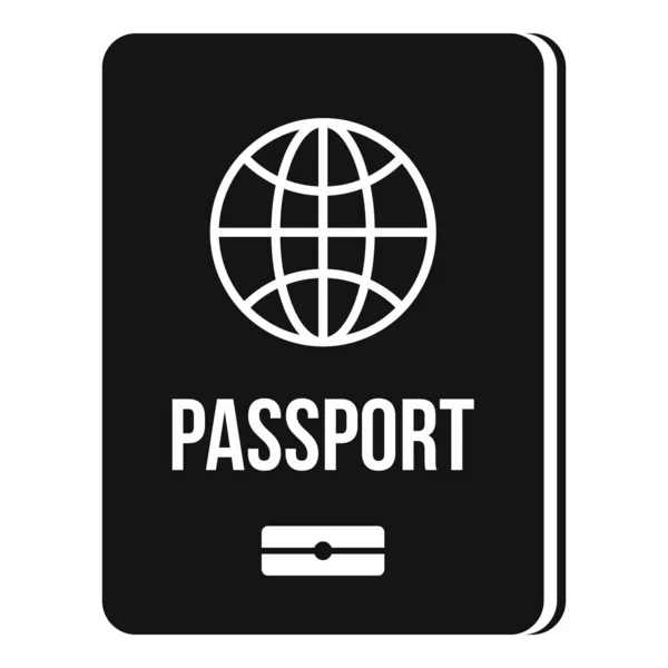 Passport-ikonen, enkel stil — Stock vektor