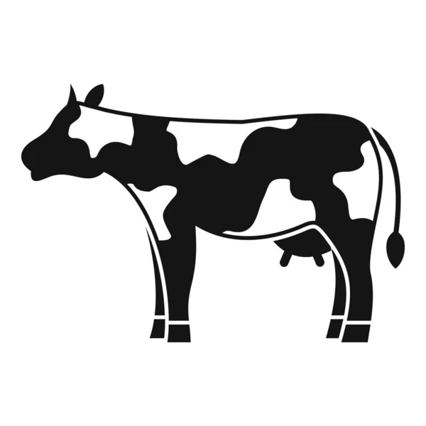日記牛アイコン、シンプルなスタイル — ストックベクタ