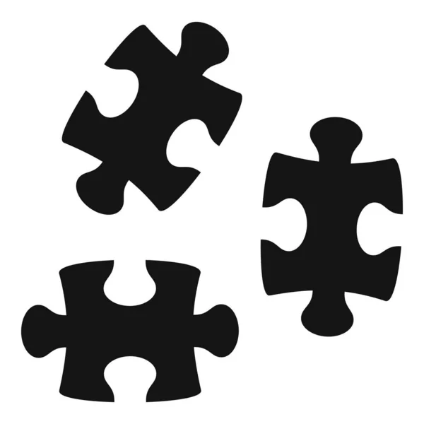 Jigsaw图标，简约风格 — 图库矢量图片