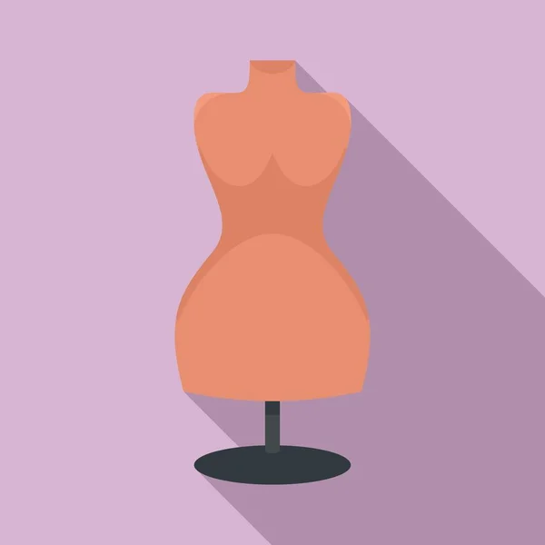 Cuerpo maniquí icono, estilo plano — Vector de stock