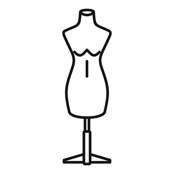 Empty mannequin icon, outline style — Stock vektor