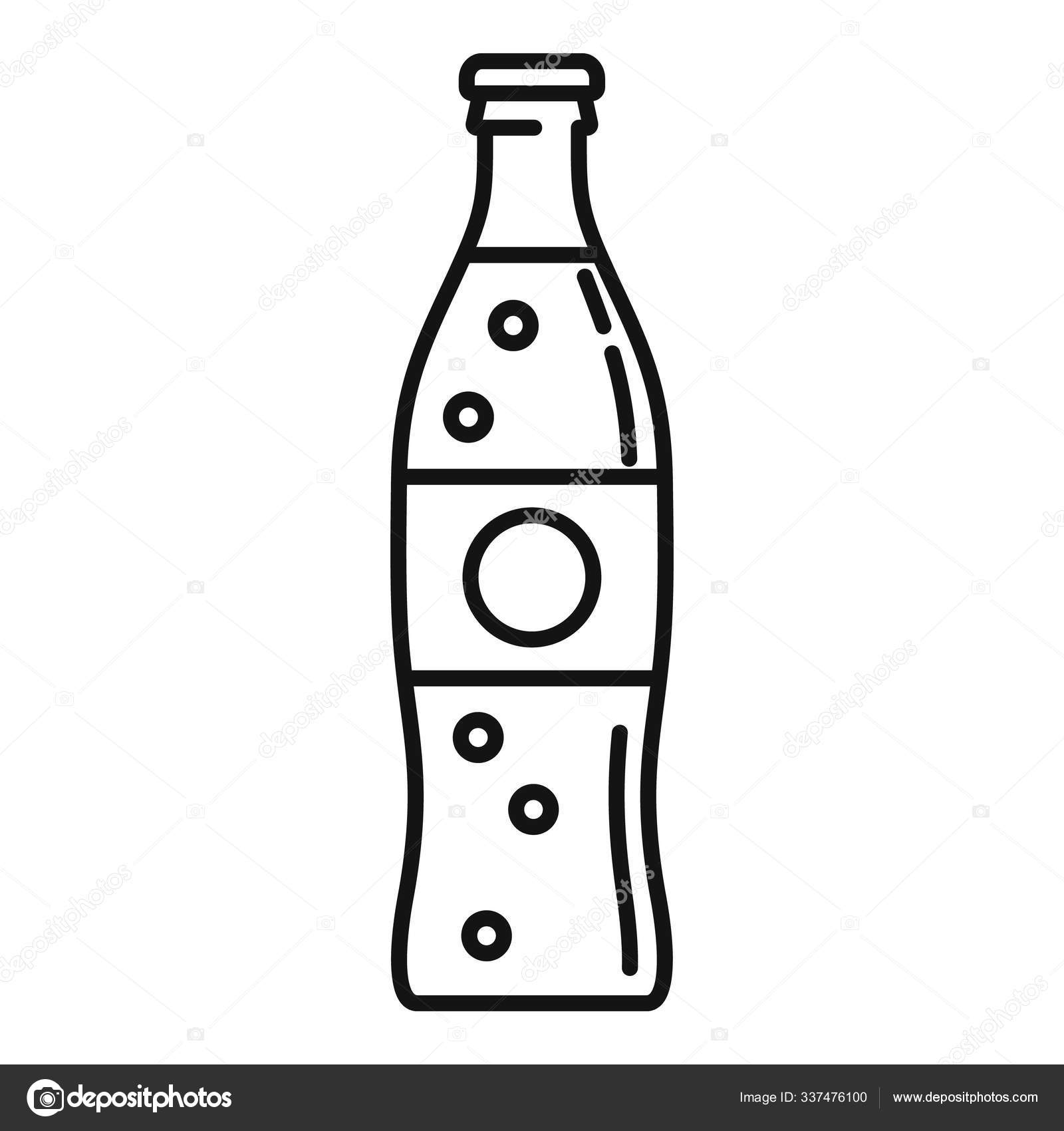 Soda Bottle Clipart Black And White