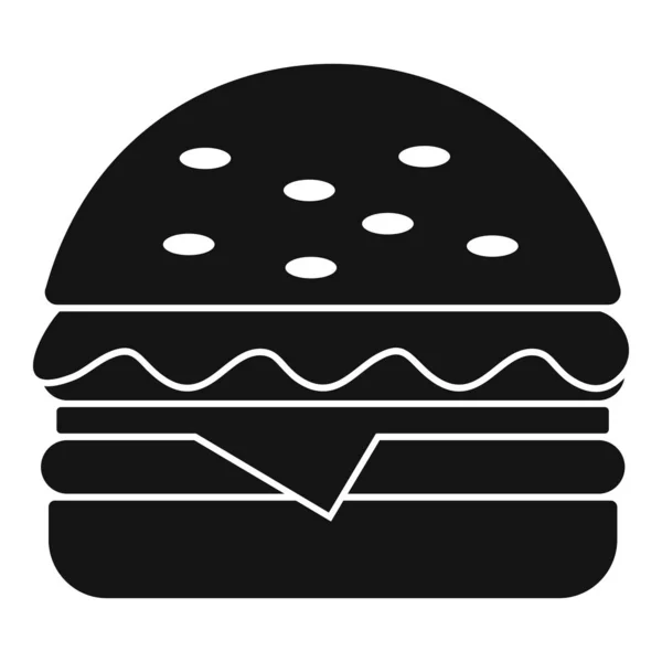 Burger icon, simple style — Stock Vector