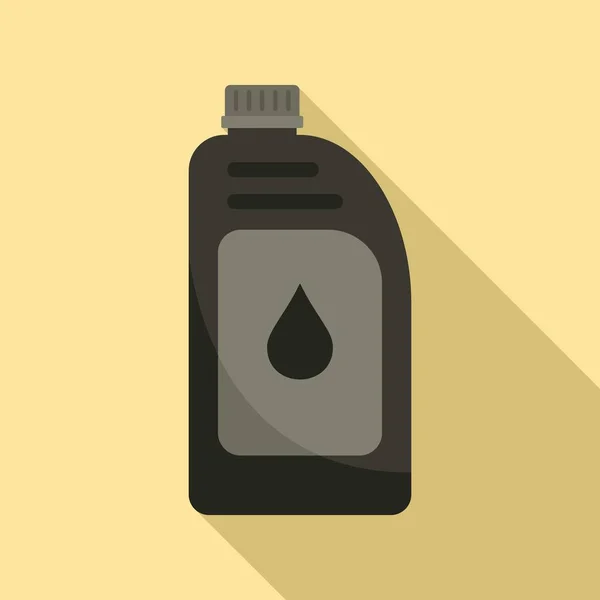 Car motor oil icon, flat style — 스톡 벡터