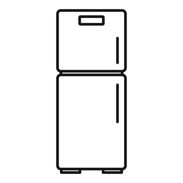 Ícone completo do refrigerador, estilo do esboço — Vetor de Stock