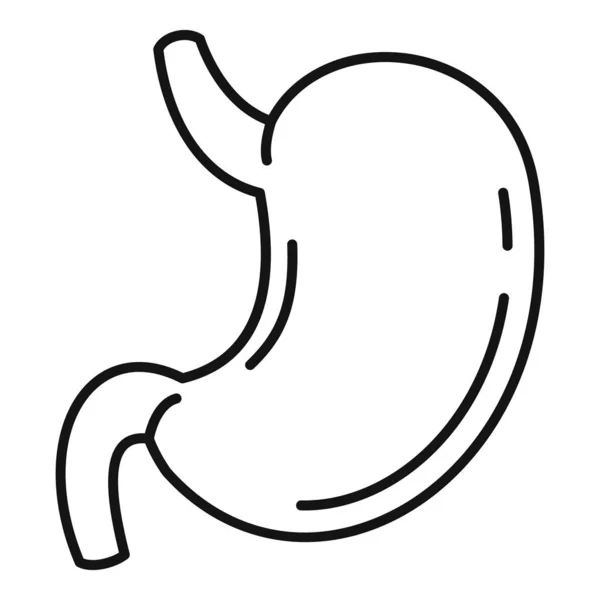 Иконка донора желудка, стиль контура — стоковый вектор