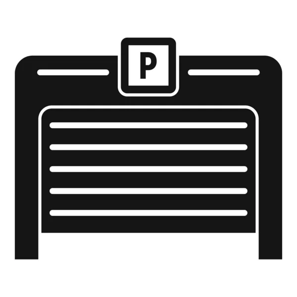 Parktor-Ikone, einfacher Stil — Stockvektor