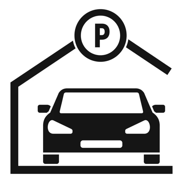 Allmän parkering ikon, enkel stil — Stock vektor