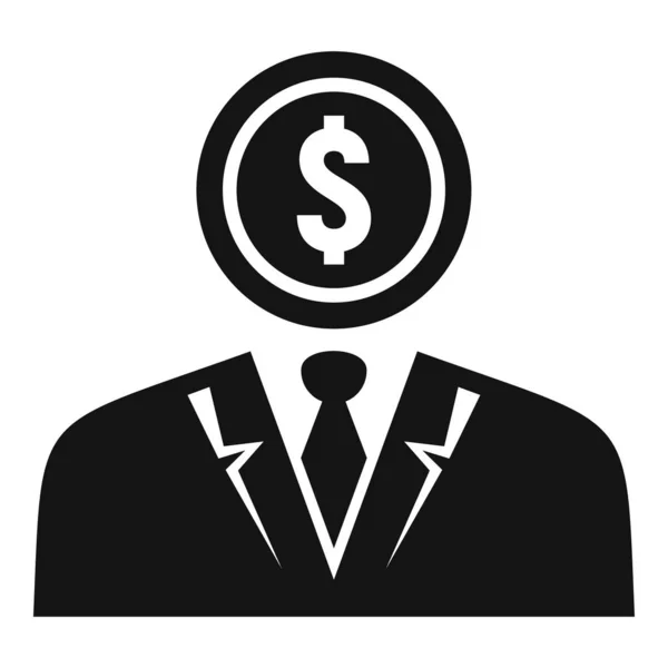 Man money icon, simple style — стоковый вектор