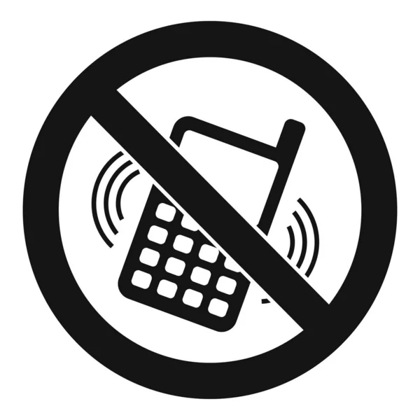 No smartphone ringing icon, simple style — Stock Vector