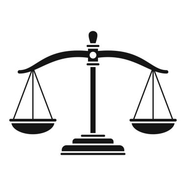 Yargıç dengesi simgesi, basit biçim