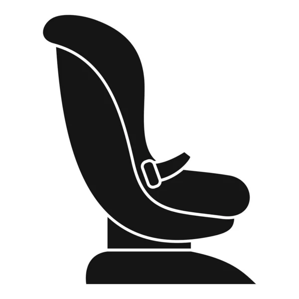 Cinto ícone do assento do carro do bebê, estilo simples — Vetor de Stock