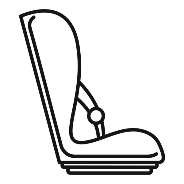 Ikon kursi mobil bayi, gaya garis luar - Stok Vektor