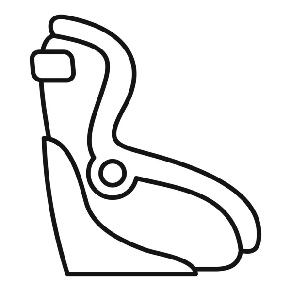 Символ детского ремня безопасности автомобиля, стиль — стоковый вектор