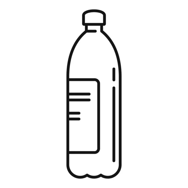 Иконка бутылки Квасса, стиль контура — стоковый вектор