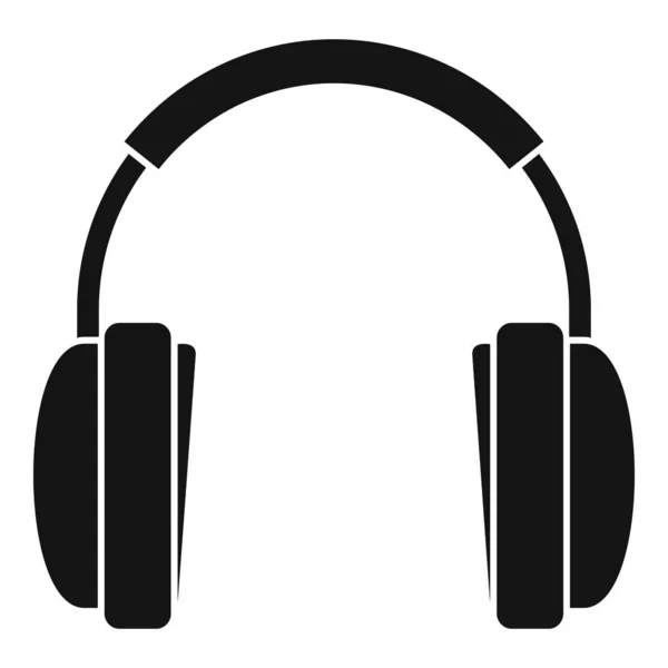 Ícone de fones de ouvido sem fio, estilo simples — Vetor de Stock