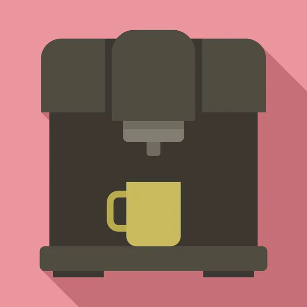 बारिस्टा कॉफी मशीन चिन्ह, फ्लॅट शैली — स्टॉक व्हेक्टर