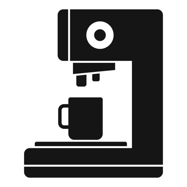 カプセルコーヒーマシンのアイコン、シンプルなスタイル — ストックベクタ