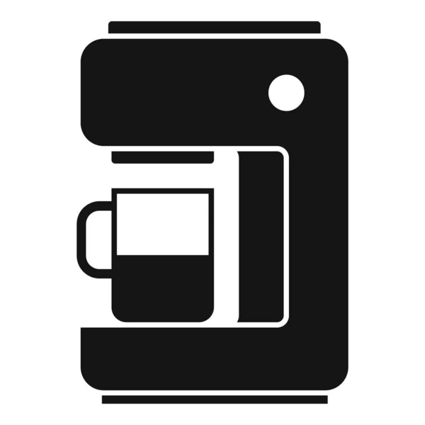 ホームコーヒーマシンのアイコン、シンプルなスタイル — ストックベクタ