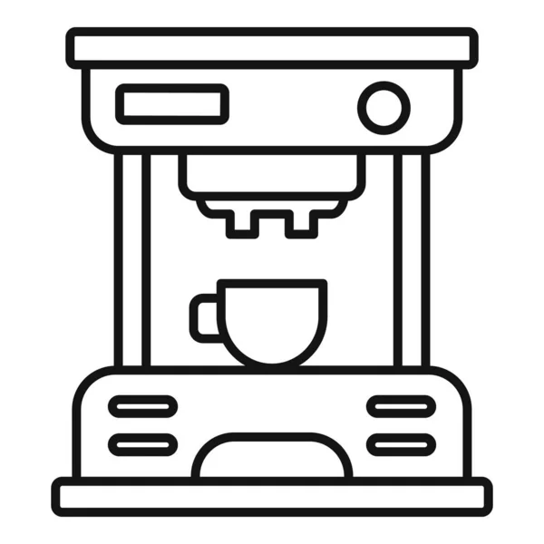 Icono de la máquina de café expreso, estilo de esquema — Vector de stock