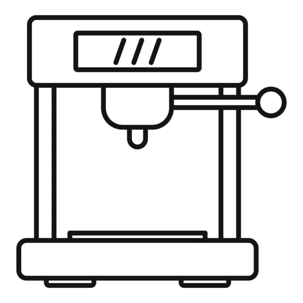 Icône de la machine à café française, style contour — Image vectorielle