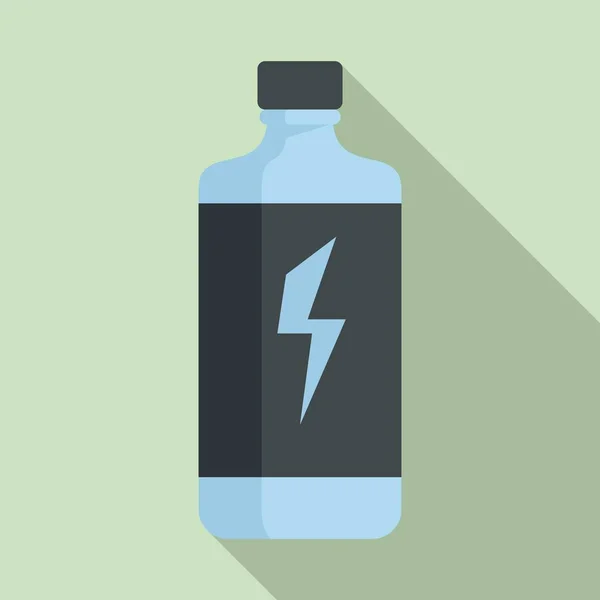 Power energy drink icona, stile piatto — Vettoriale Stock