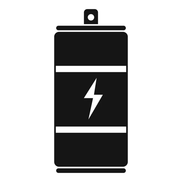 Energiedrank icoon, eenvoudige stijl — Stockvector