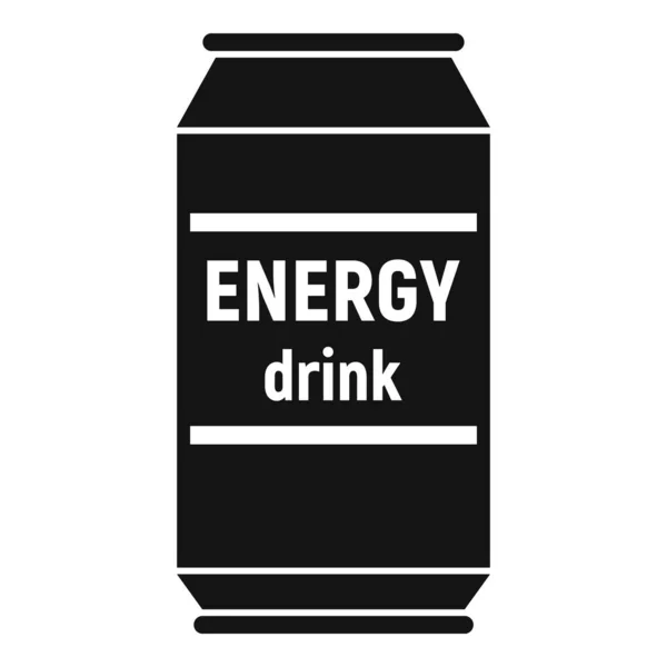 Energy Drink Dose Symbol, einfacher Stil — Stockvektor