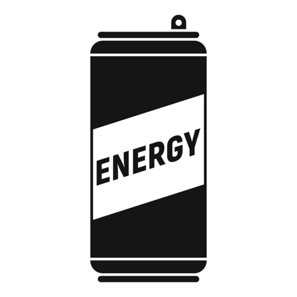 Icono de bebida energética deportiva, estilo simple — Vector de stock