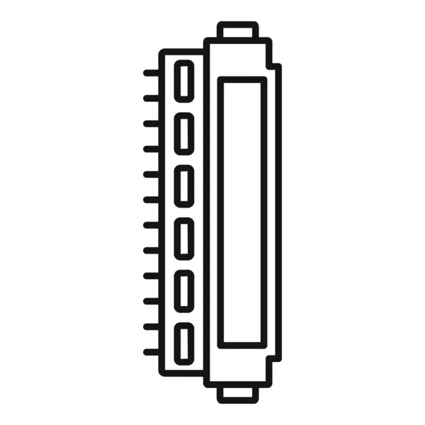 Icône de cartouche de toner, style contour — Image vectorielle