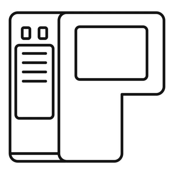 Drop cartridge icon, outline style — ストックベクタ