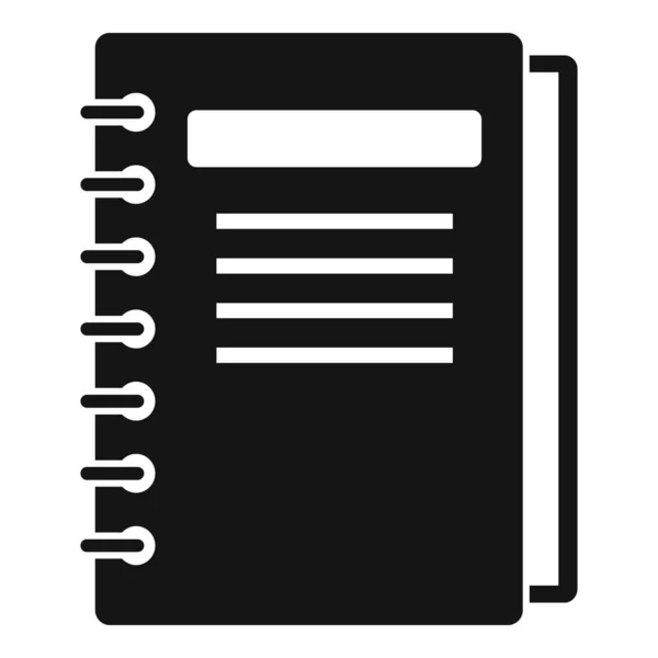 Inventory notebook icon, simple style — Stok Vektör