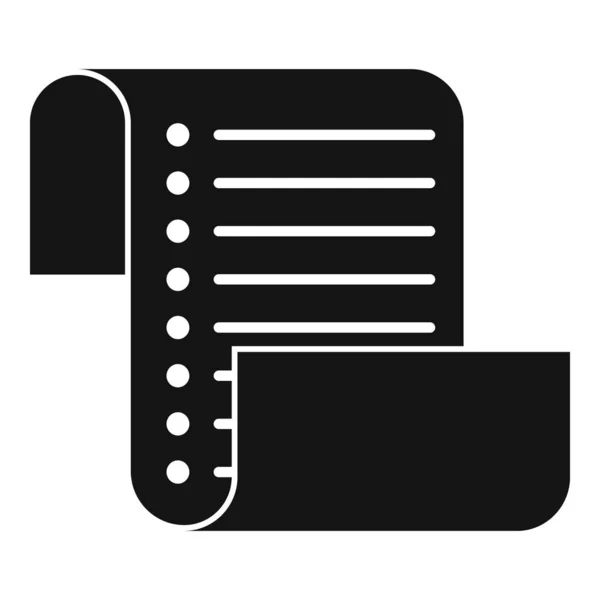 Icono de lista de inventario, estilo simple — Archivo Imágenes Vectoriales