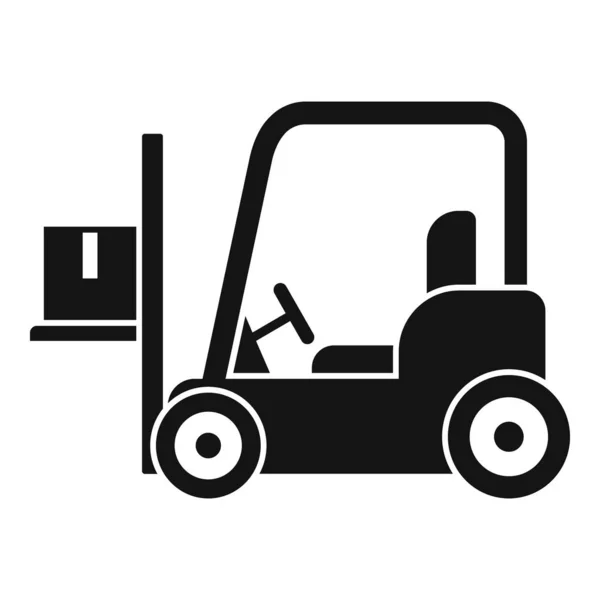 Heftruck pictogram, eenvoudige stijl — Stockvector